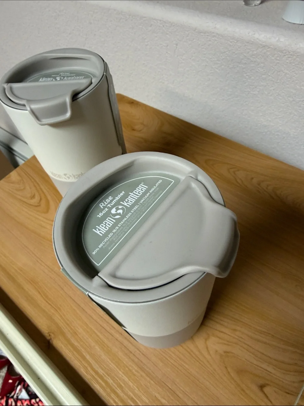 Klean Kanteen Cream Travel Tumbler